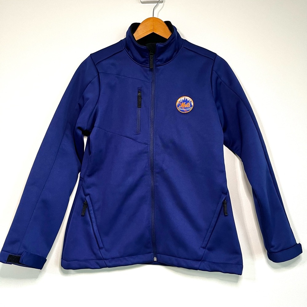 New York METS Women’s Antigua Water Resistant Jacket Full Zip Size Medium - Picture 1 of 13